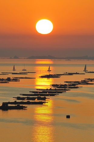  Sunset in the Rías Baixas, Arosa. Pontevedra