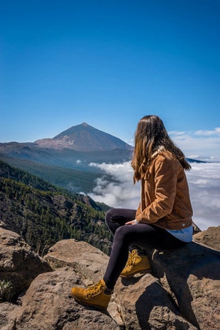 O Teide em uma noite estrelada