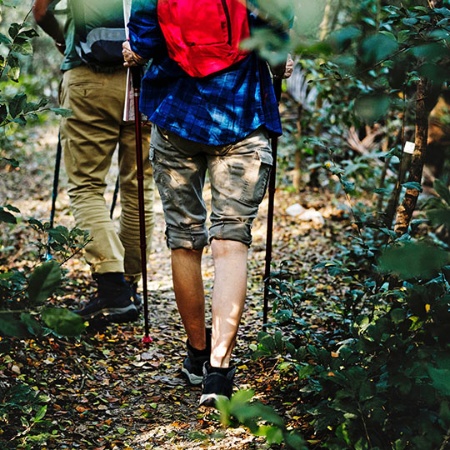 Praticantes de trekking